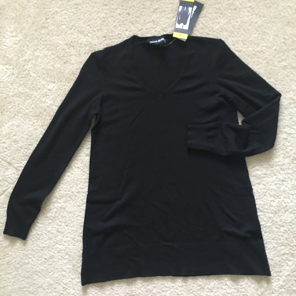 DKNY long black sweater , new with tag